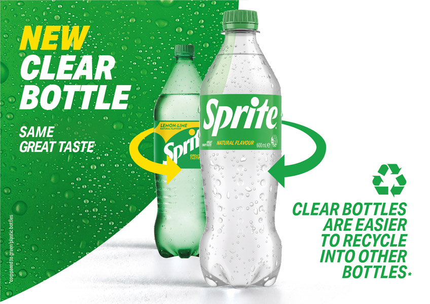 Sprite's iconic green bottles go clear | Coca-Cola Australia